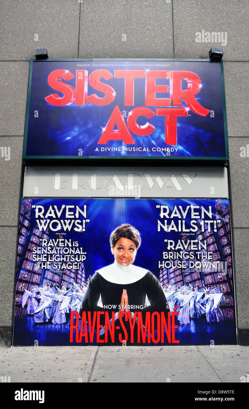 Sister Act show at Broadway theatre, New York City, USA Stock Photo Alamy