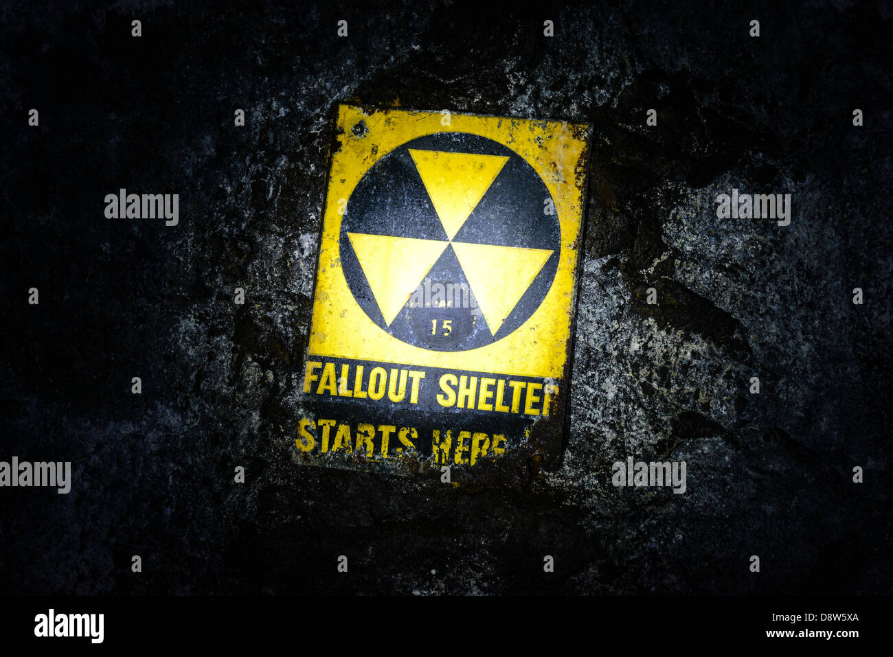 Underground Fallout Shelter Stock Photo
