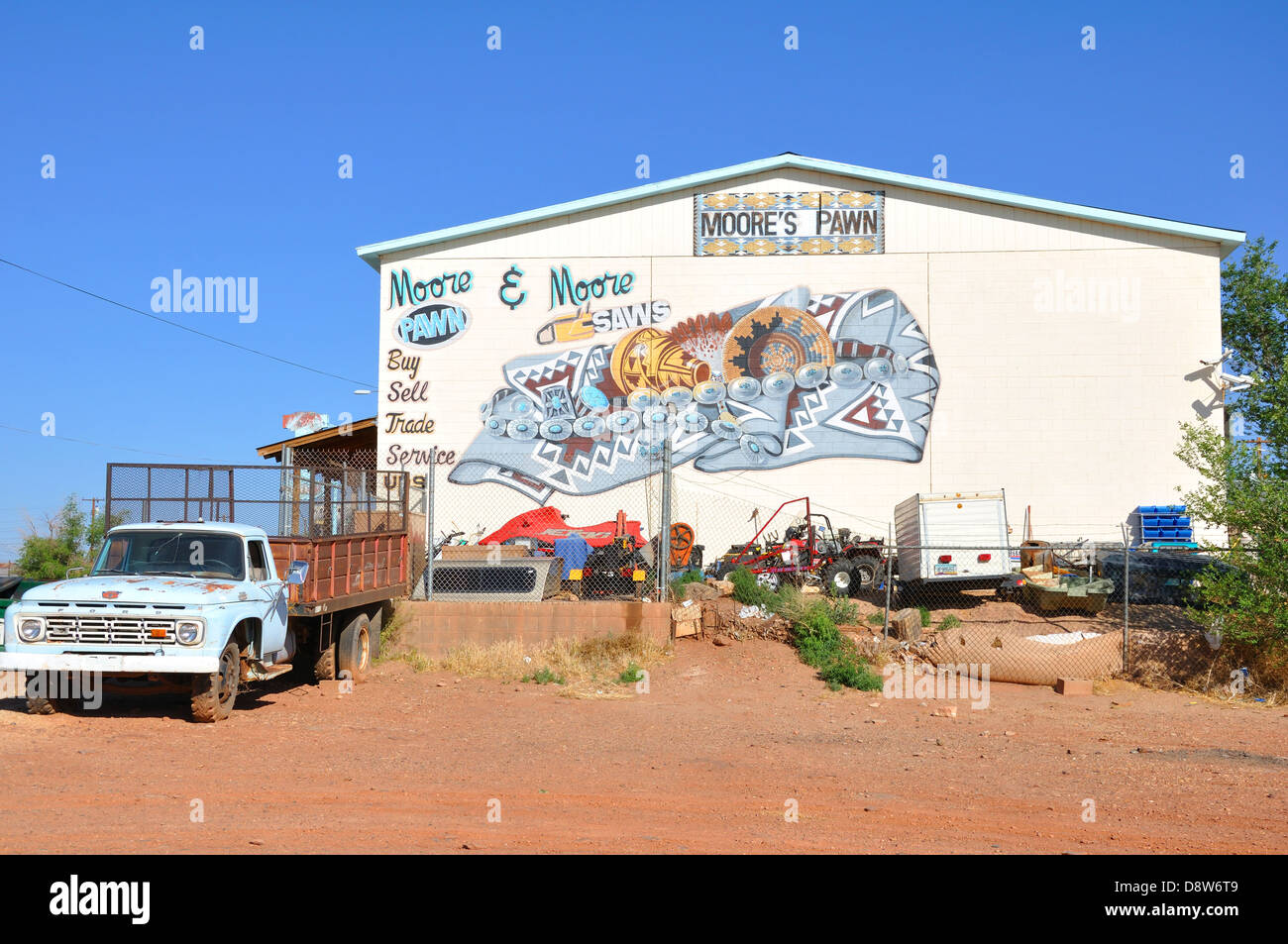 Pawn shop, Winslow, Arizona, USA Stock Photo