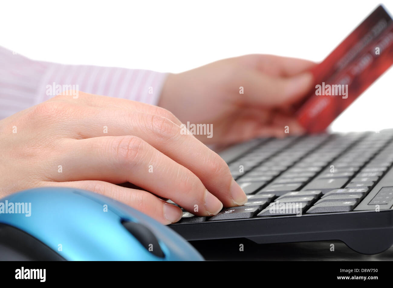 On-line shopping concept Stock Photo