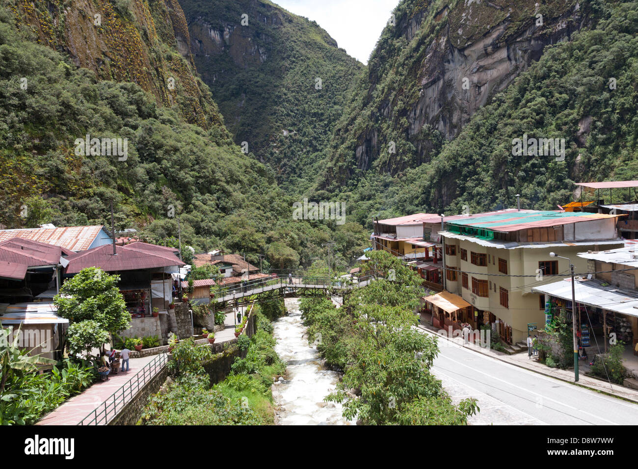 Aguas Calientes, Machu Picchu Town, Peru Stock Photo