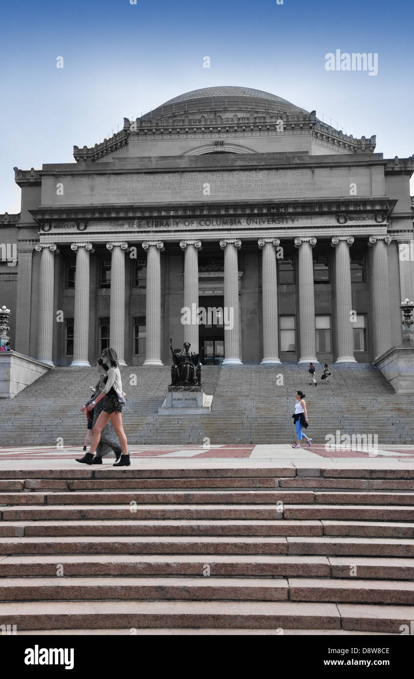 Columbia University campus, New York City, USA - Low Memorial Library Stock Photo