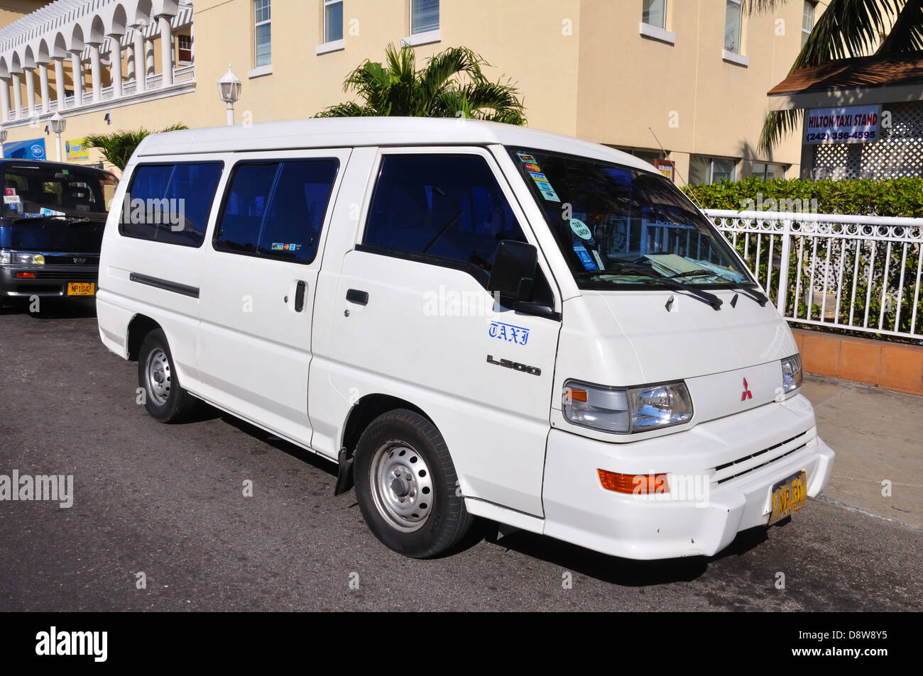 Taxi van in Nassau, Bahamas Stock Photo Alamy
