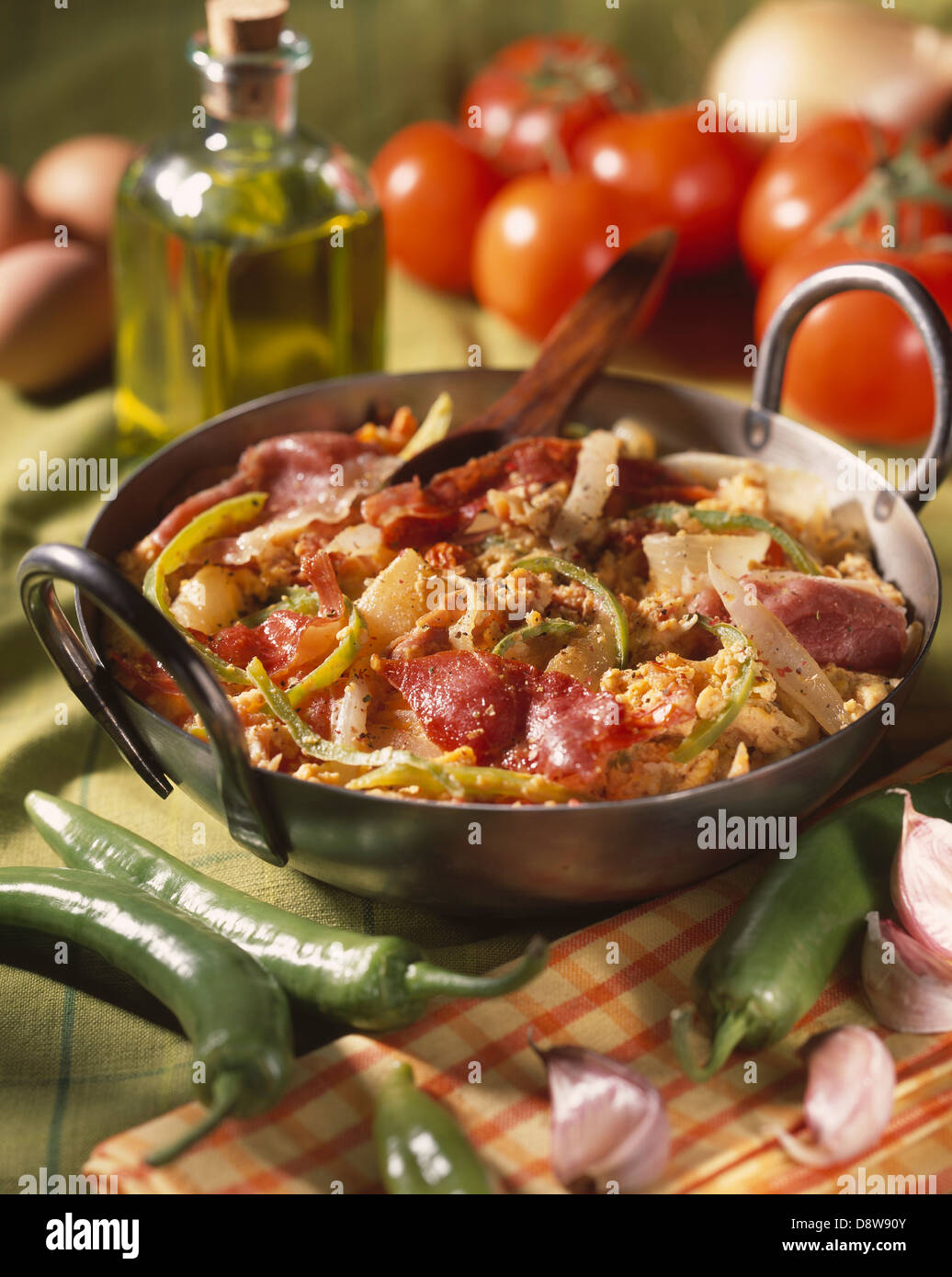 Basque Piperade Stock Photo Alamy