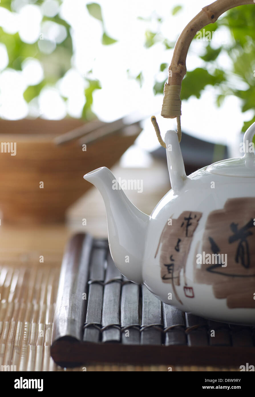 tea teapot afternoon lunch dinner Stock Photo Alamy