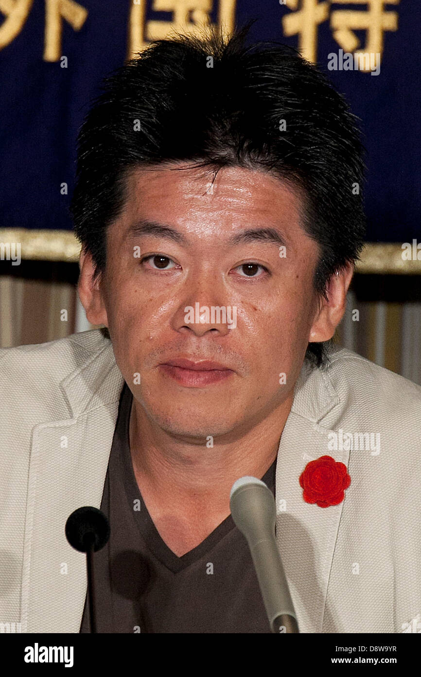 Tokyo, Japan Takafumi Horie, Founder of SNS Inc. and Former President