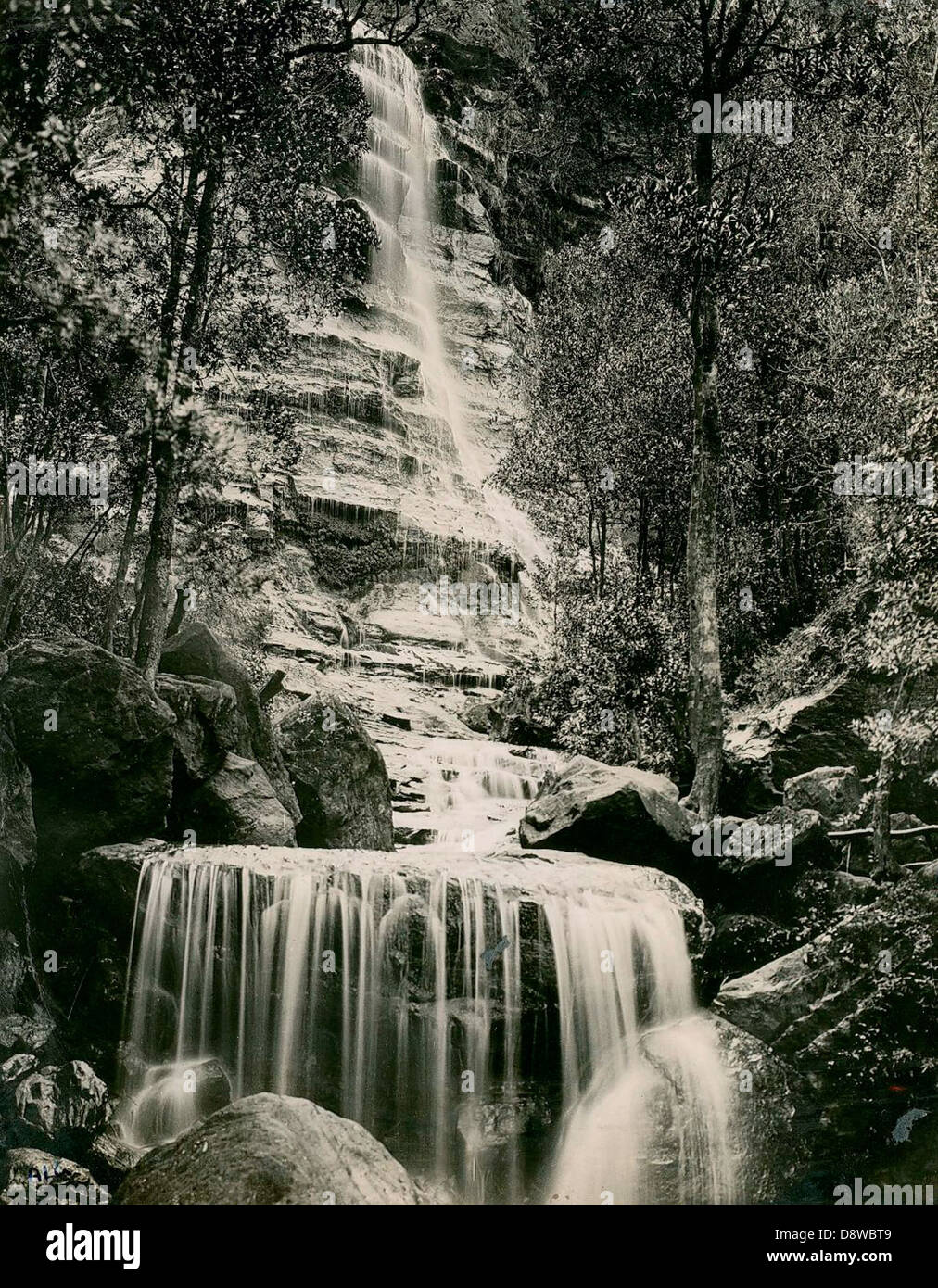 Bridal Veil Falls at Leura Stock Photo Alamy