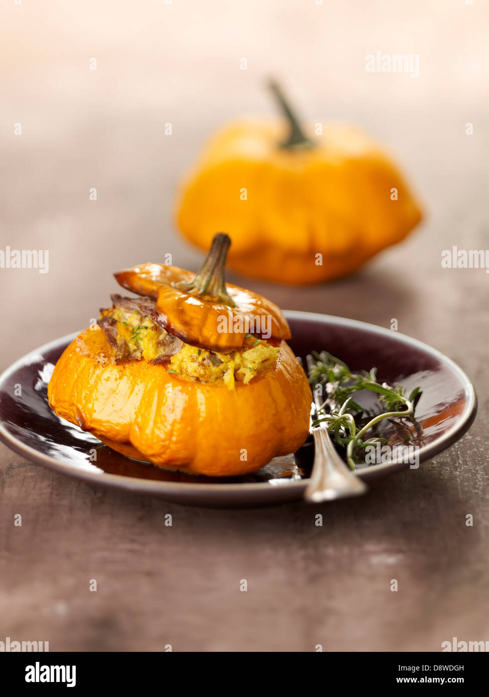 Stuffed squash melon Stock Photo Alamy