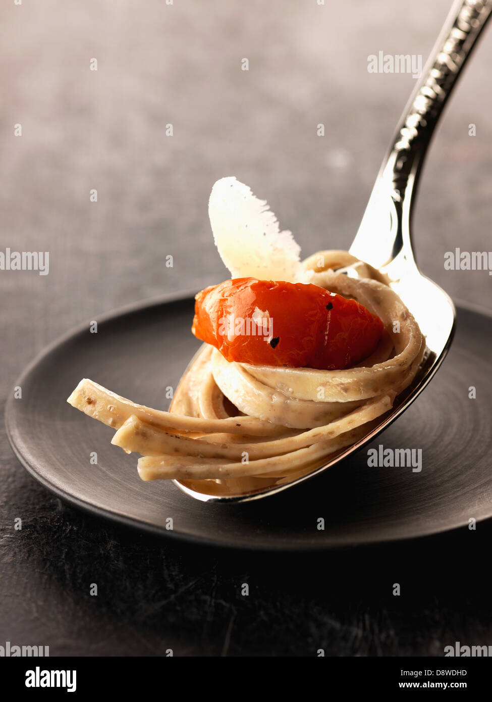 Pasta with tomatoes Stock Photo