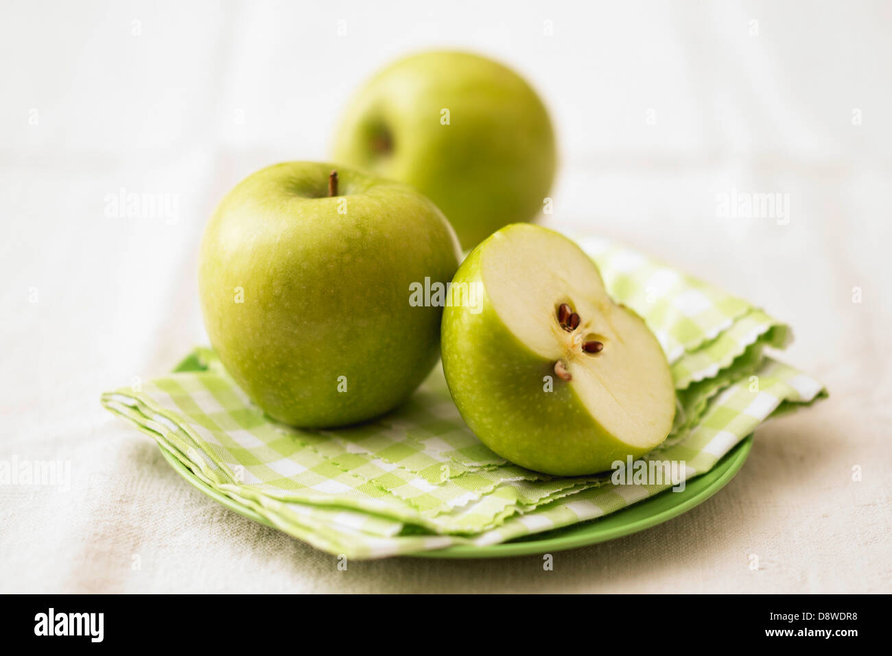 Granny Smith apples Stock Photo
