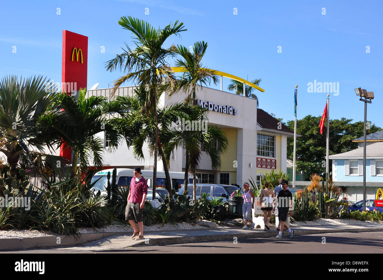 McDonalds restaurant in Nassau, Bahamas Stock Photo