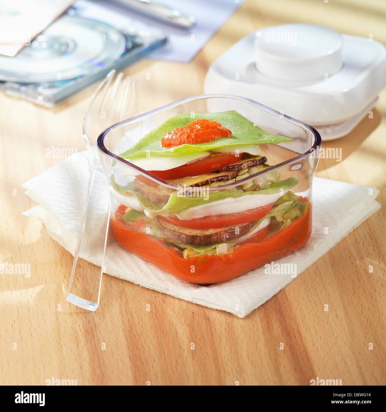 Vegetarian lasagnes Stock Photo