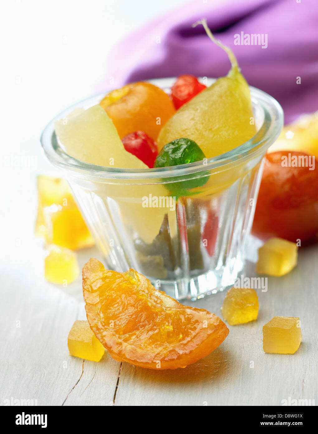 Candied fruit Stock Photo