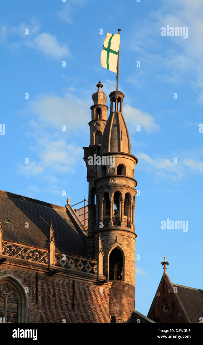 Belgium, Bruges, Basilica of the Holy Blood, Stock Photo