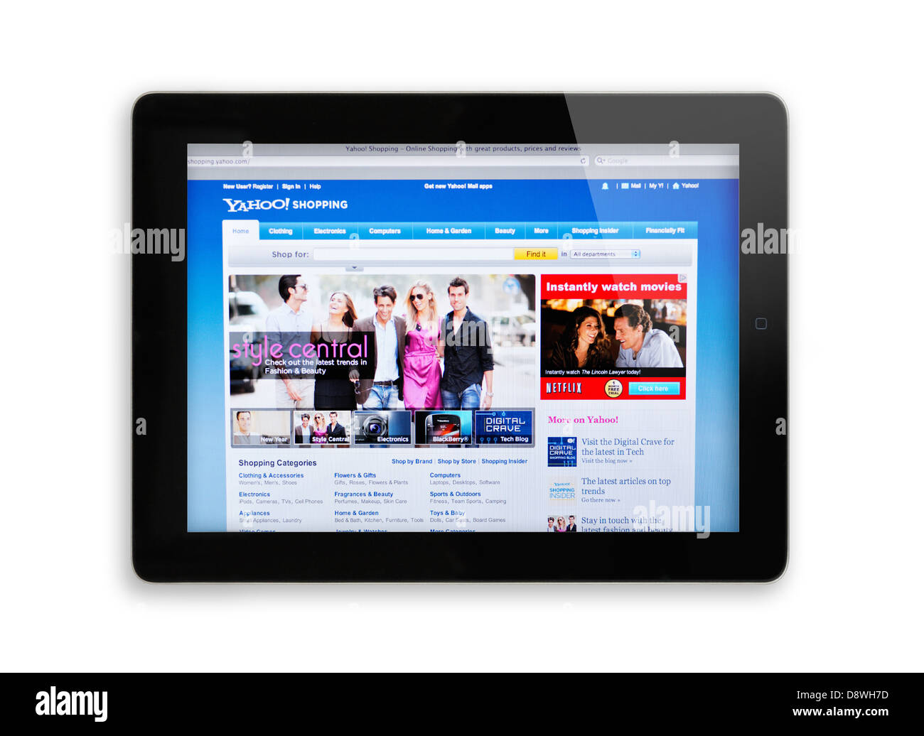 Yahoo shopping online website hi-res stock photography and images - Alamy