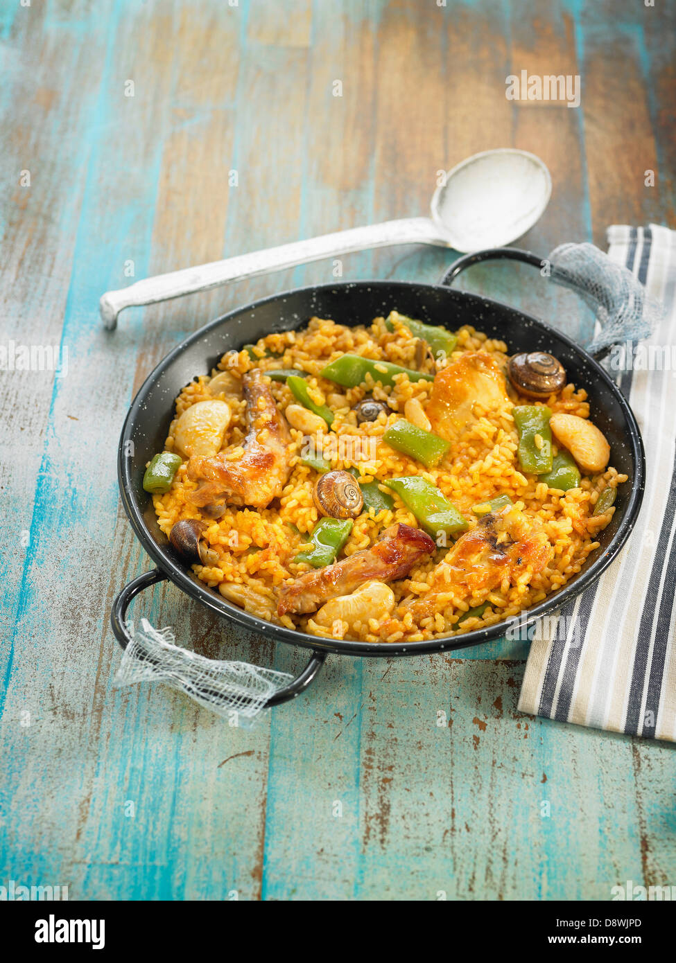 Paëlla Valencienne with Bomba rice Stock Photo Alamy