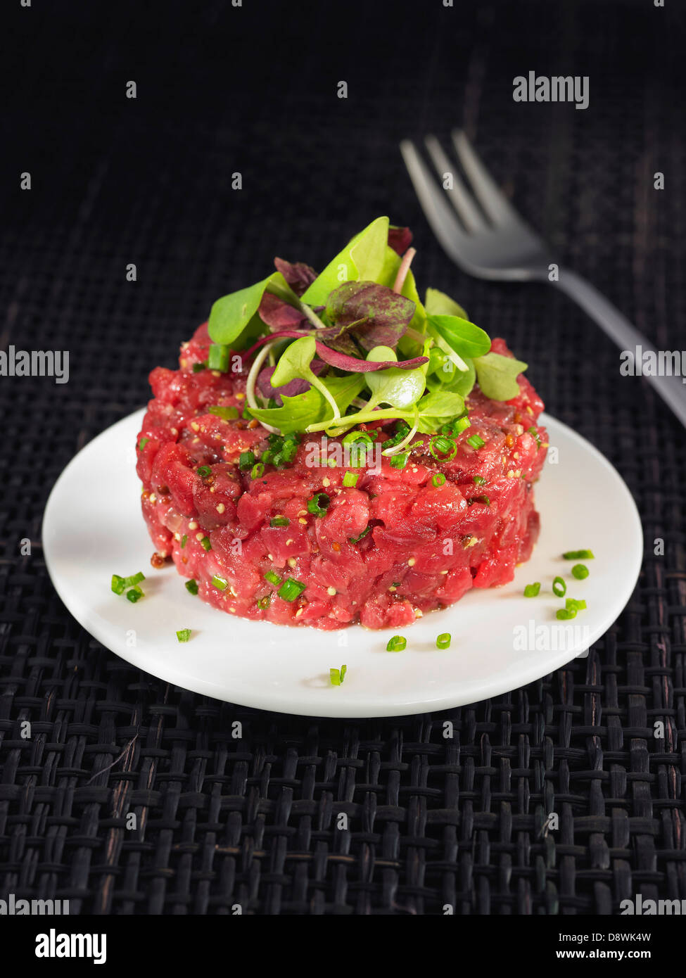Steak tartare Stock Photo