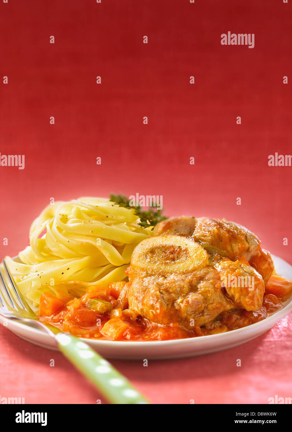 Veal Osso bucco Stock Photo