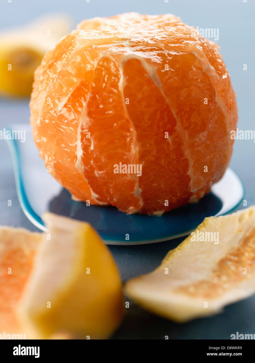 Whole peeled orange Stock Photo Alamy