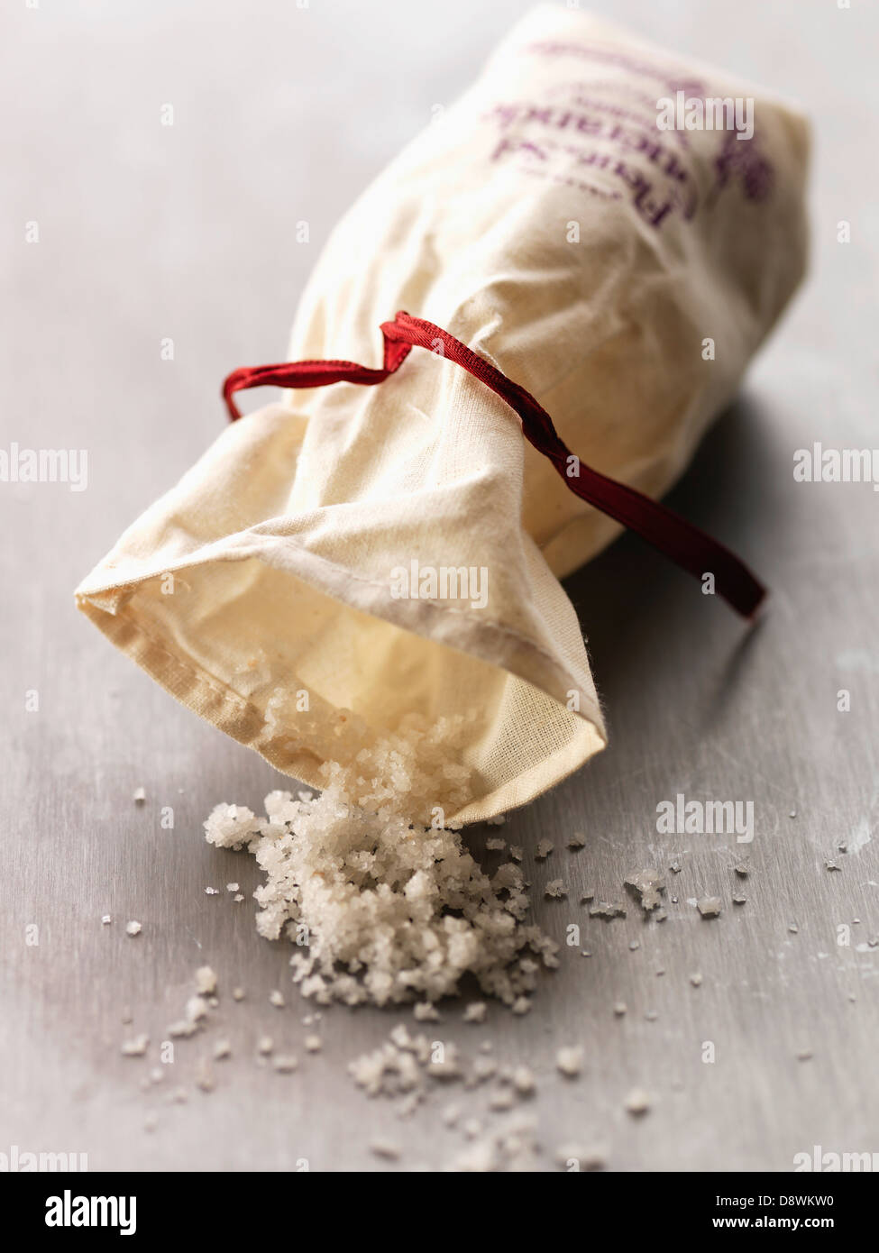 Bag of coarse salt Stock Photo Alamy