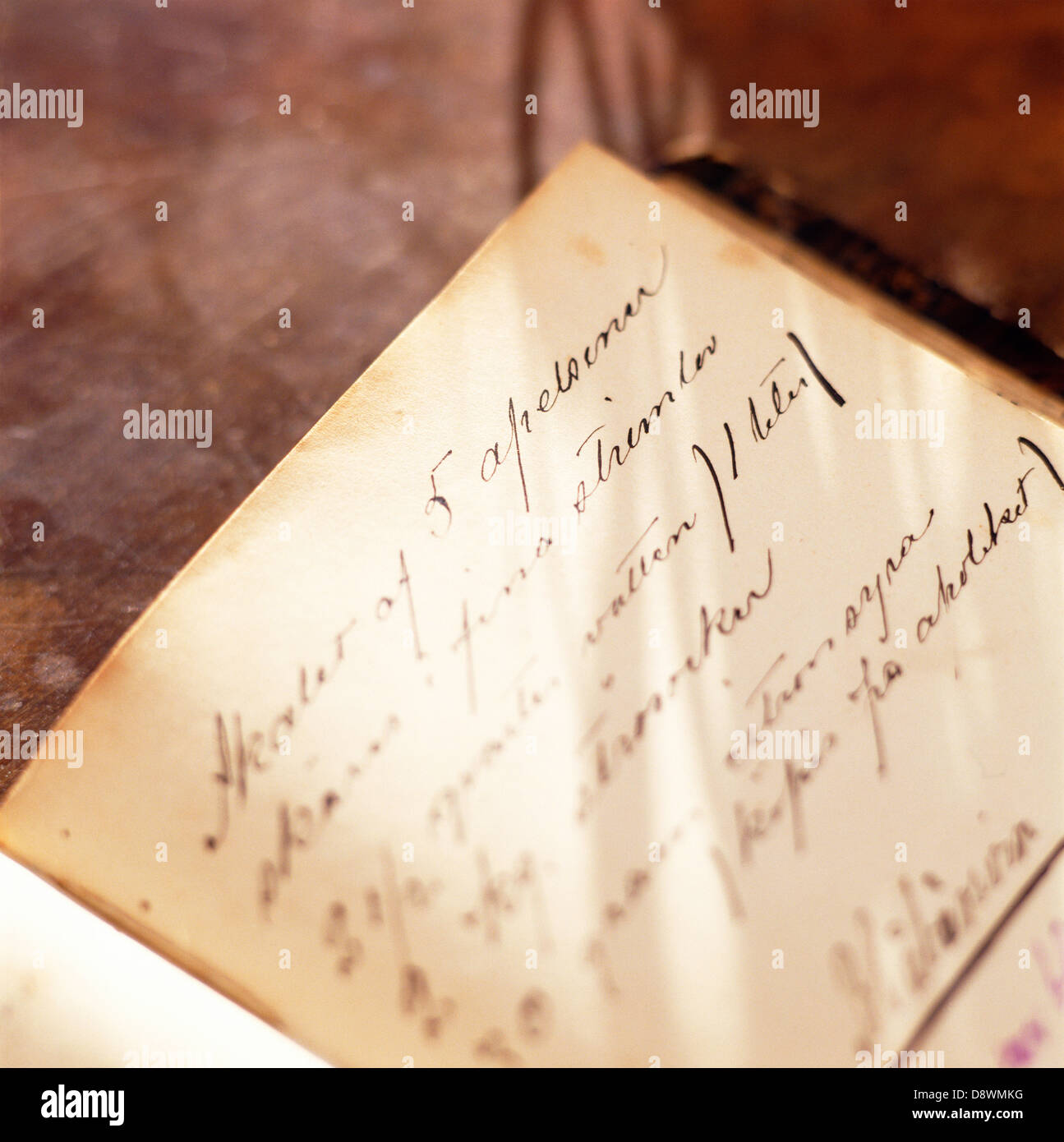 An old cookery book. Stock Photo