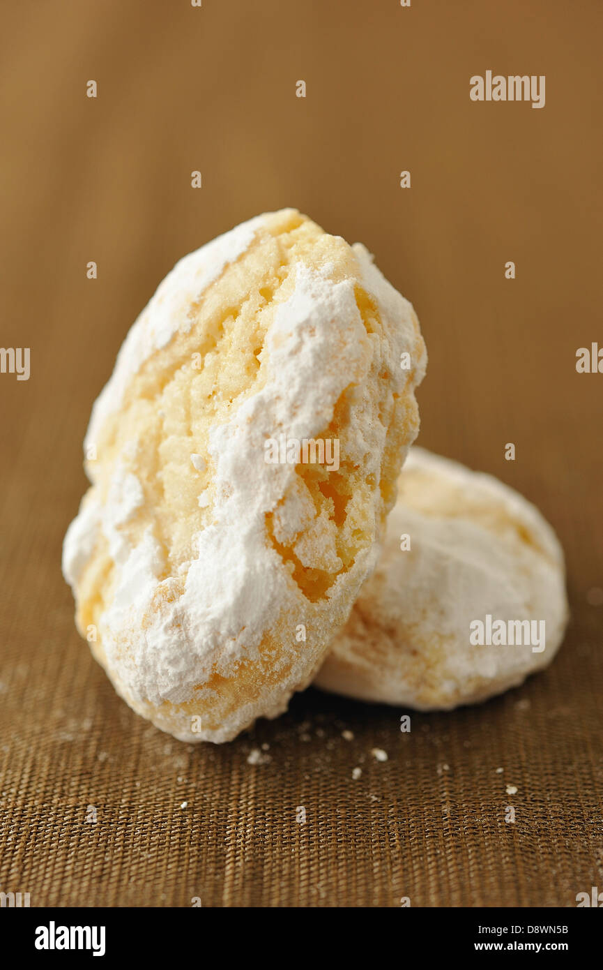 Ricciarelli de Sienne biscuits Stock Photo