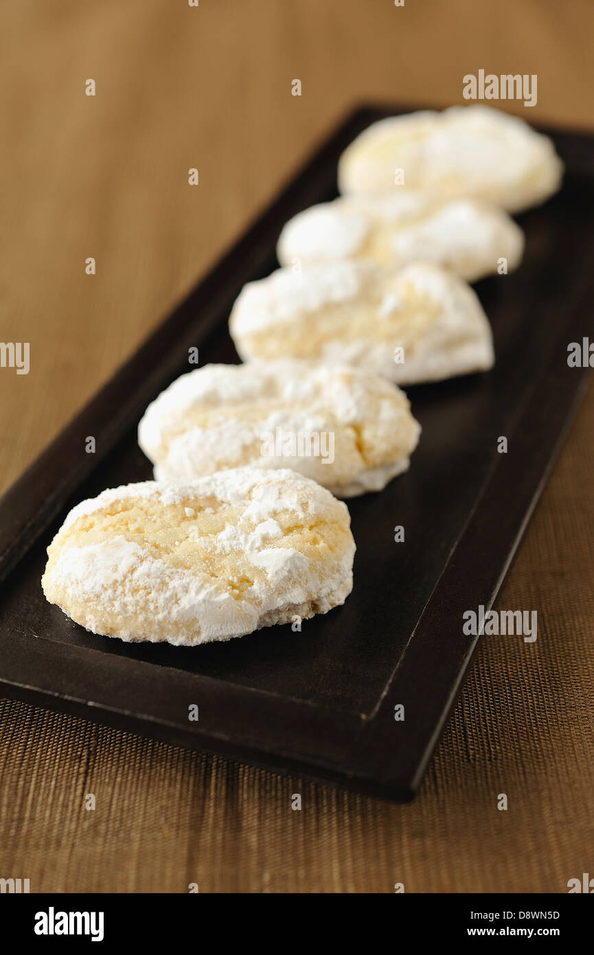Ricciarelli de Sienne biscuits Stock Photo