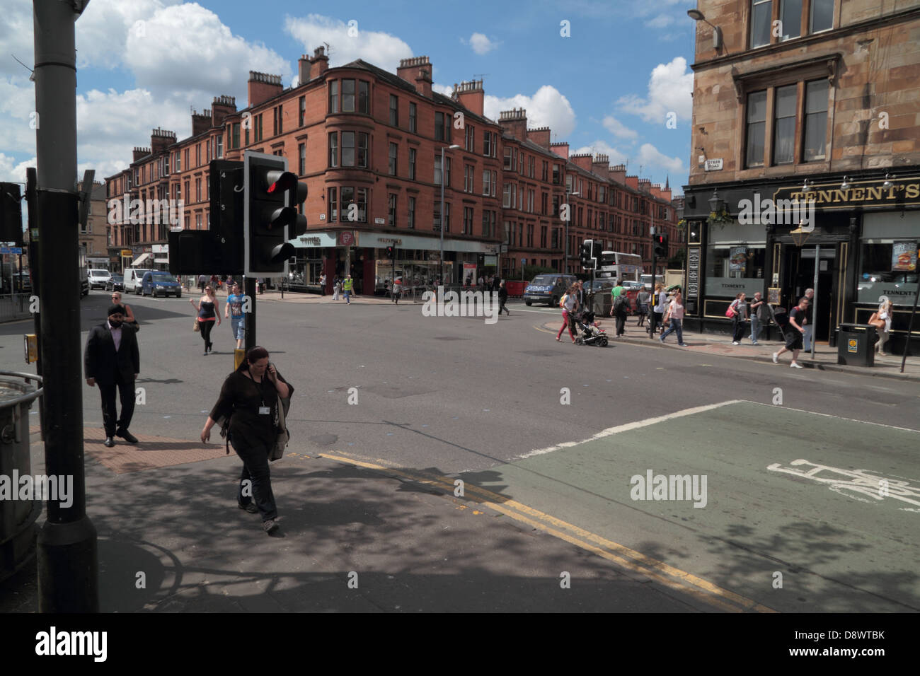 Byres Road, Glasgow, Scotland, UK Stock Photo Alamy