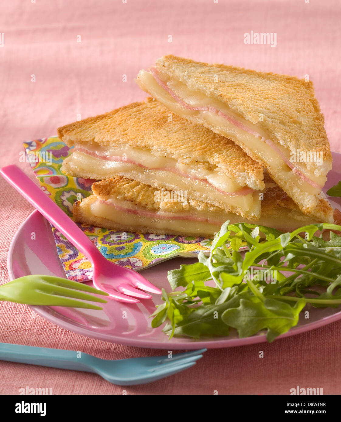 Ham and cheese toasted sandwich Stock Photo Alamy