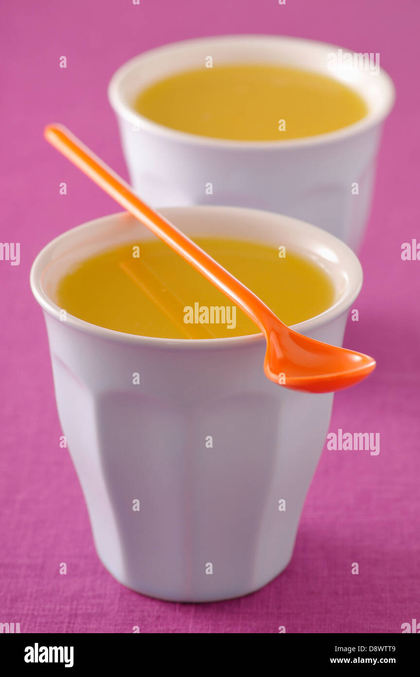 Two glasses of orange juice Stock Photo