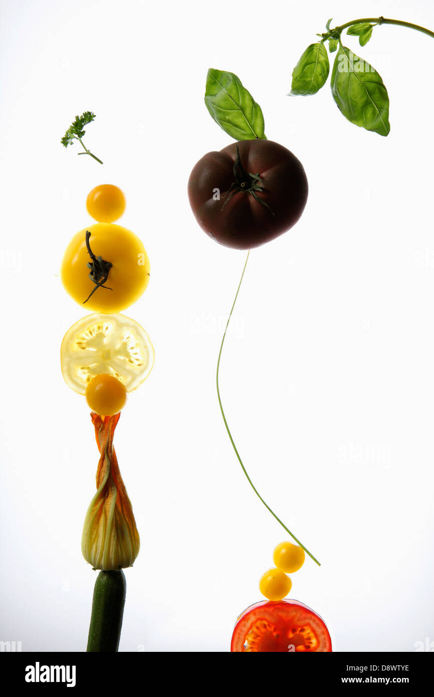 Composition with vegetables Stock Photo