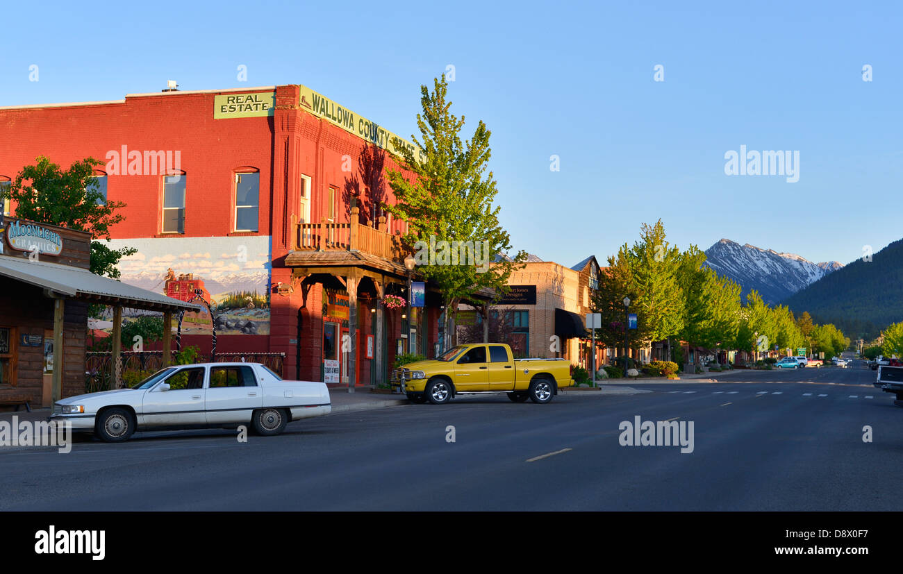 Main Street, downtown Joseph, Oregon Stock Photo Alamy