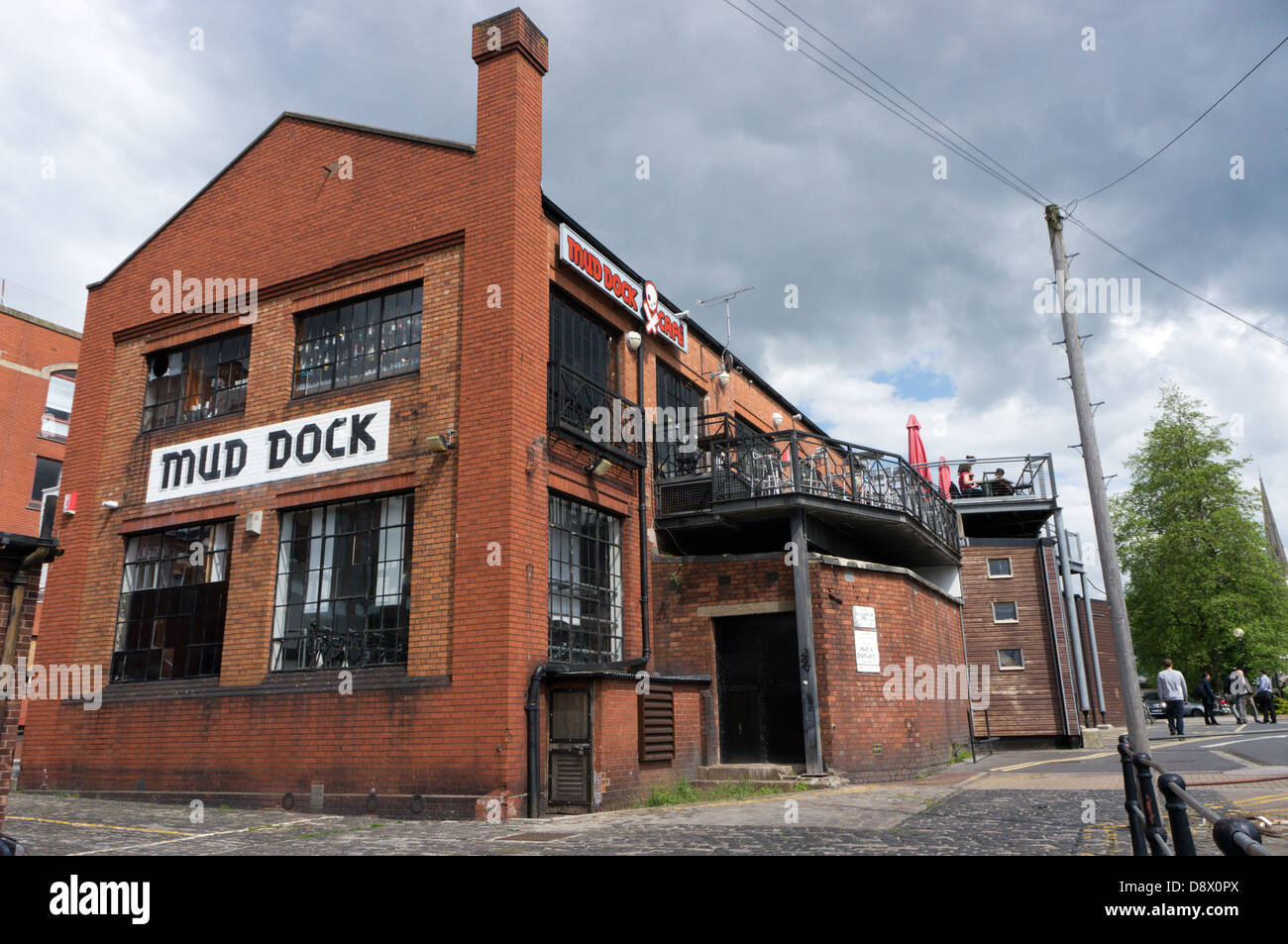 Mud Dock Cycleworks cafe and bike shop in Bristol. Stock Photo