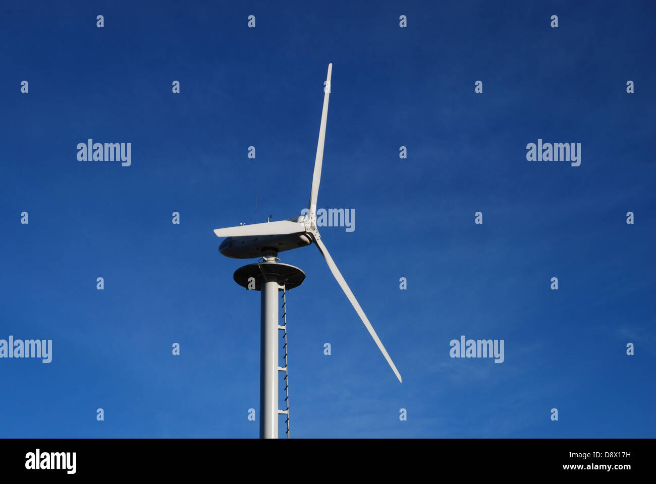 A small wind turbine for micro generation Stock Photo