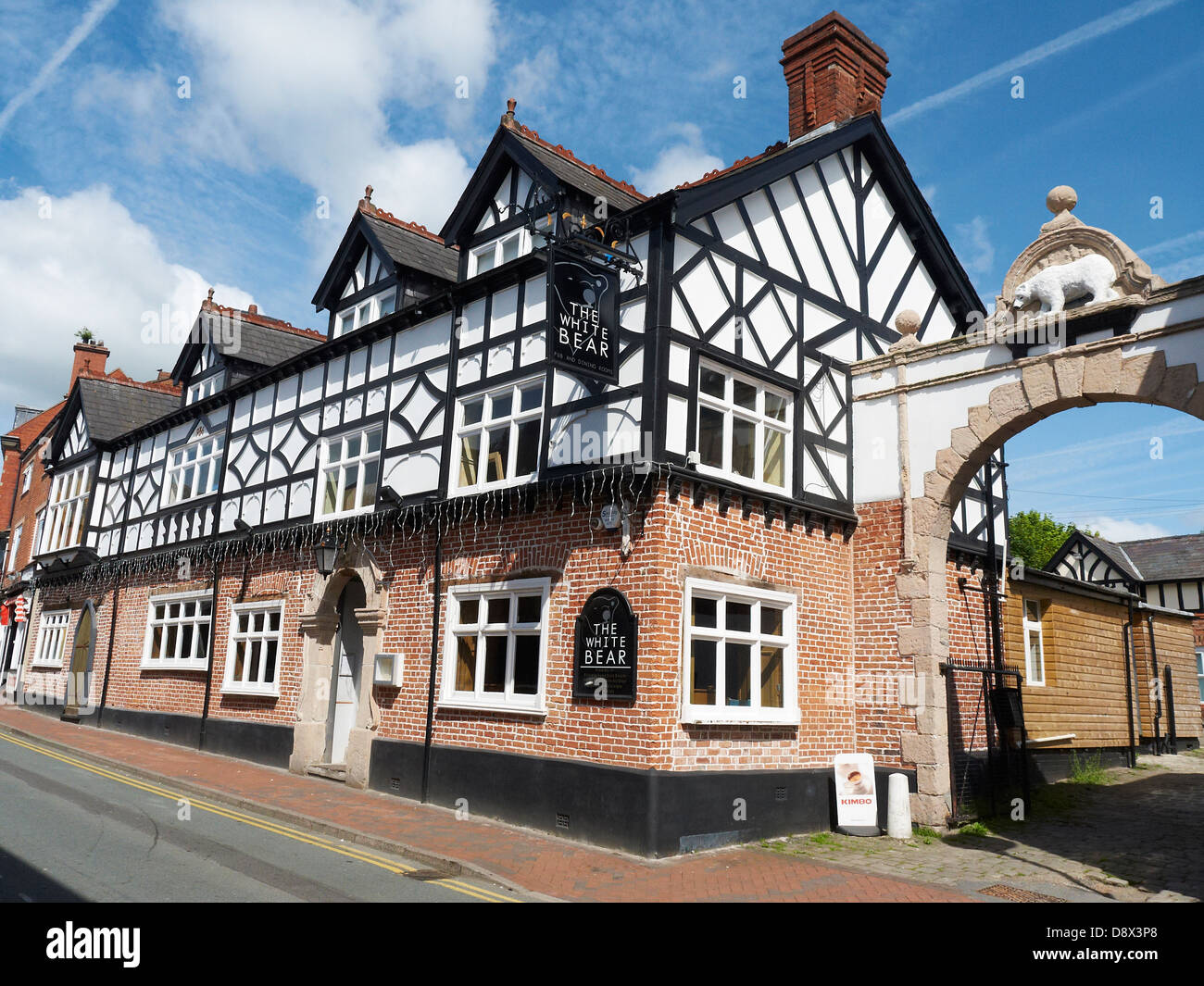 The White Bear pub in Middlewich Cheshire UK Stock Photo - Alamy