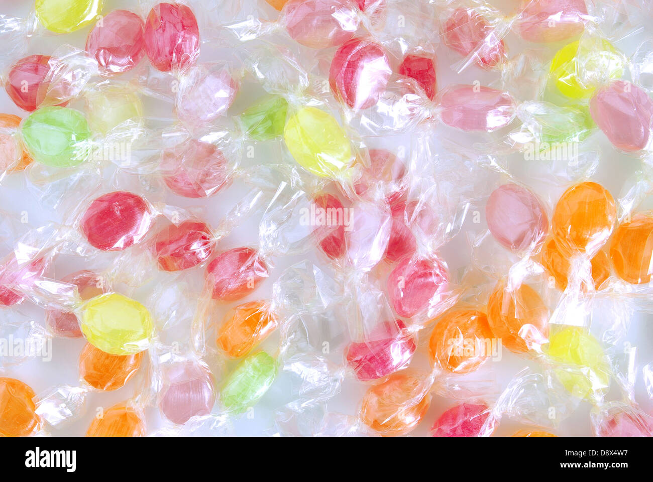 assorted colorful candies in plastic wraps Stock Photo Alamy