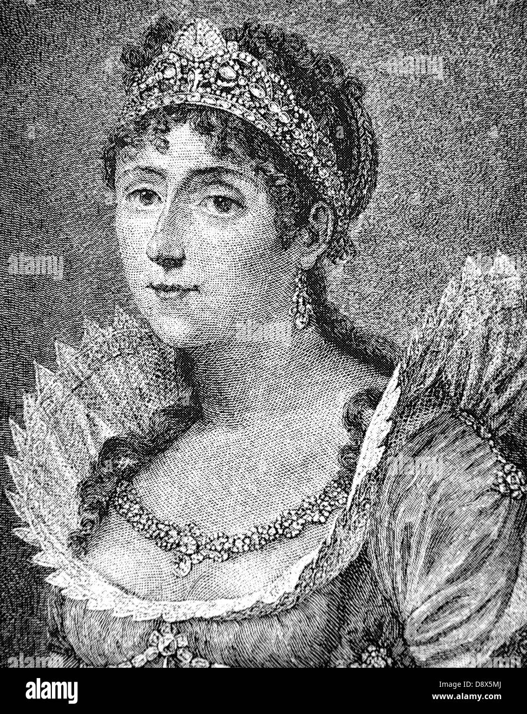 Joséphine de Beauharnais, wife of Napoleon (1763 – 1814) Stock Photo