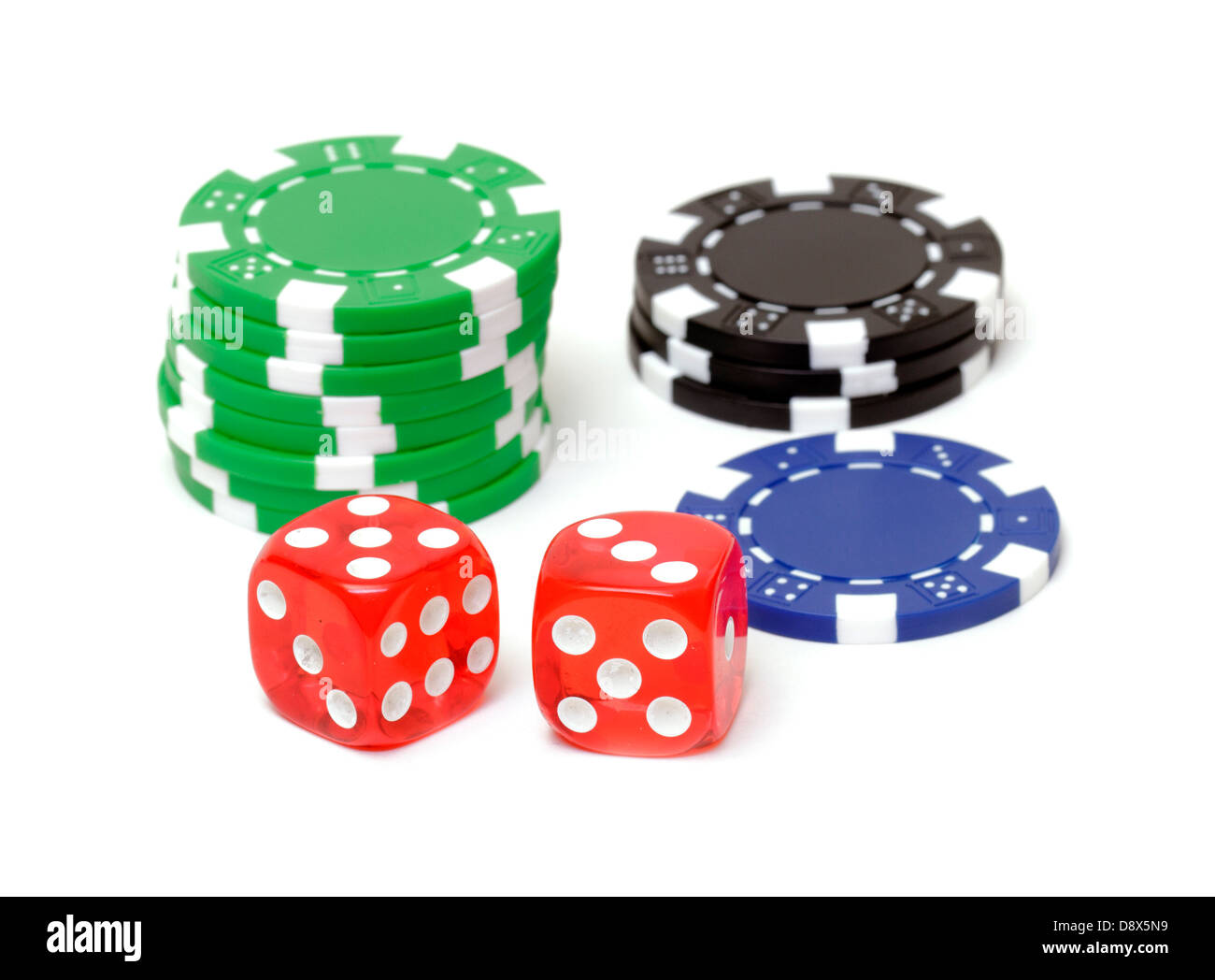 White poker chip Cut Out Stock Images & Pictures Alamy