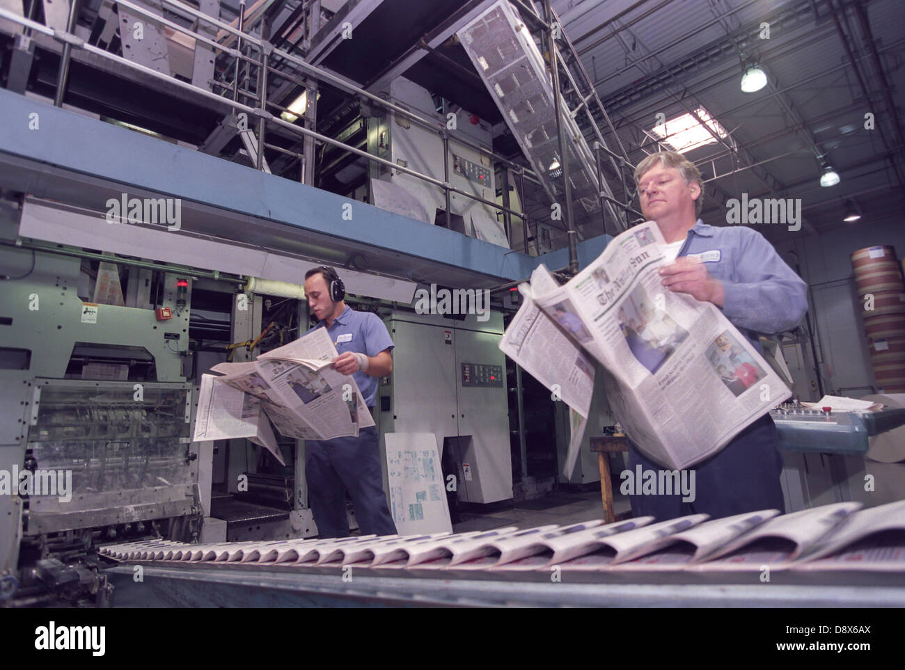 Newspaper Printing Presses Stock Photos & Newspaper Printing Presses