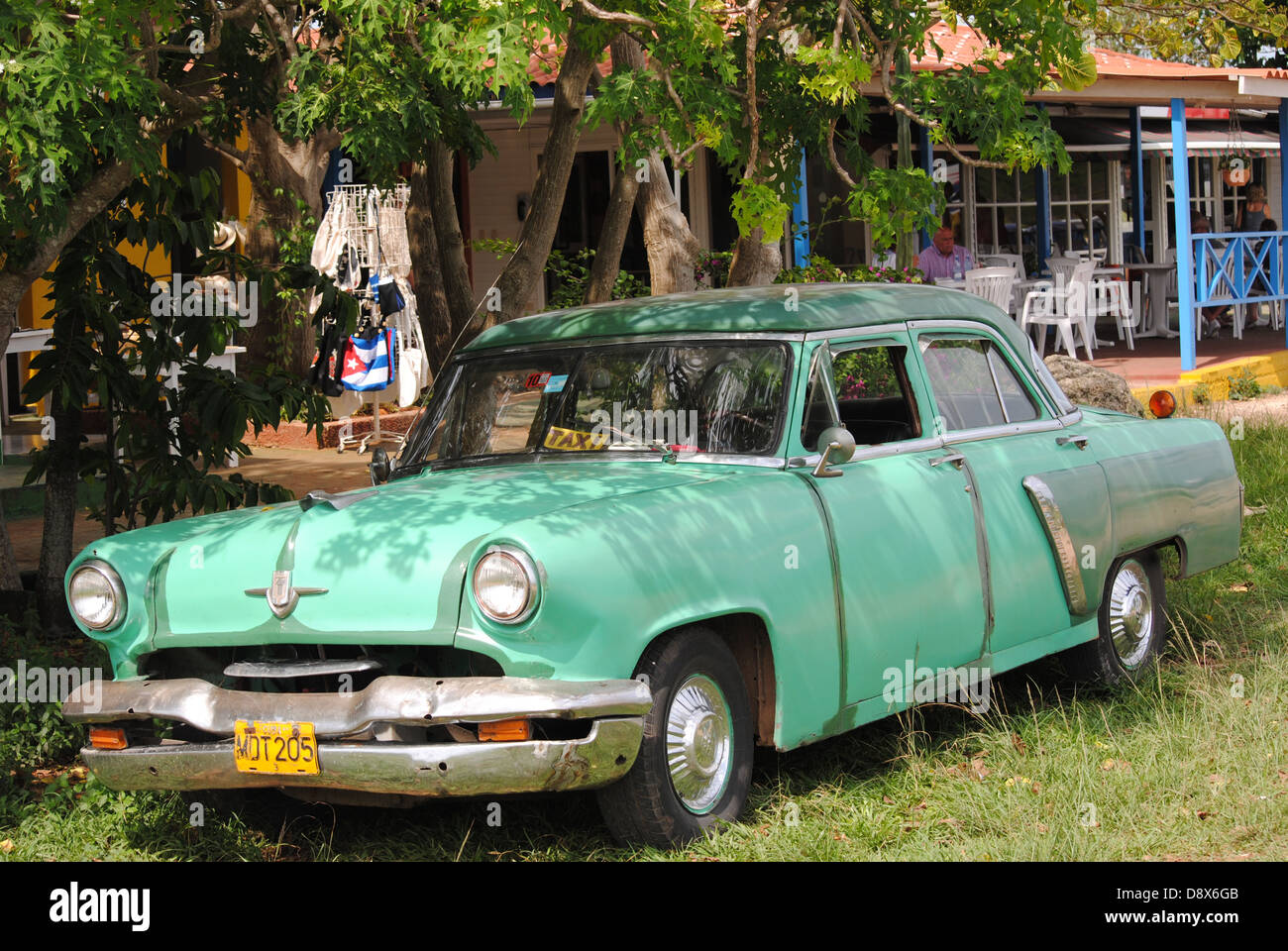 Classic American car in Cuba Stock Photo