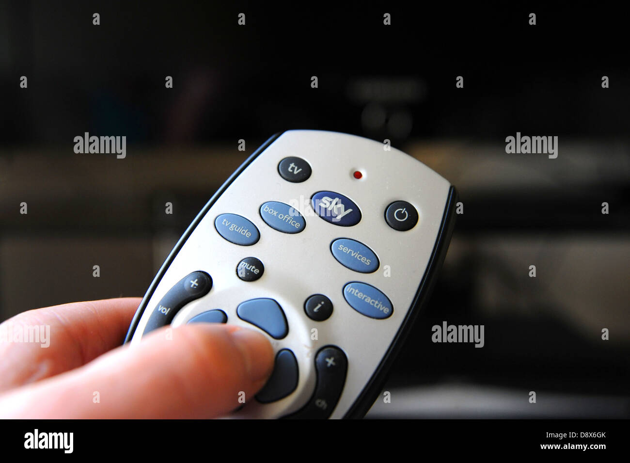 Sky television remote control UK Stock Photo Alamy