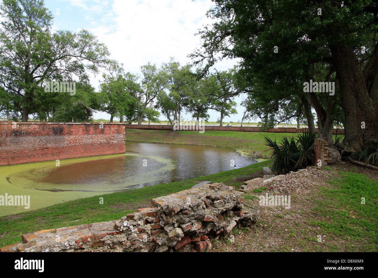 General Andrew Jackson emphasized the necessity of an additional Fort at the estuary of the Mississippi in order to be able to repulse possible spanish or mexican attacks. The Fort was built from 1822 to 1832. Photo: Klaus Nowottnick Date April 23, 2013 Stock Photo