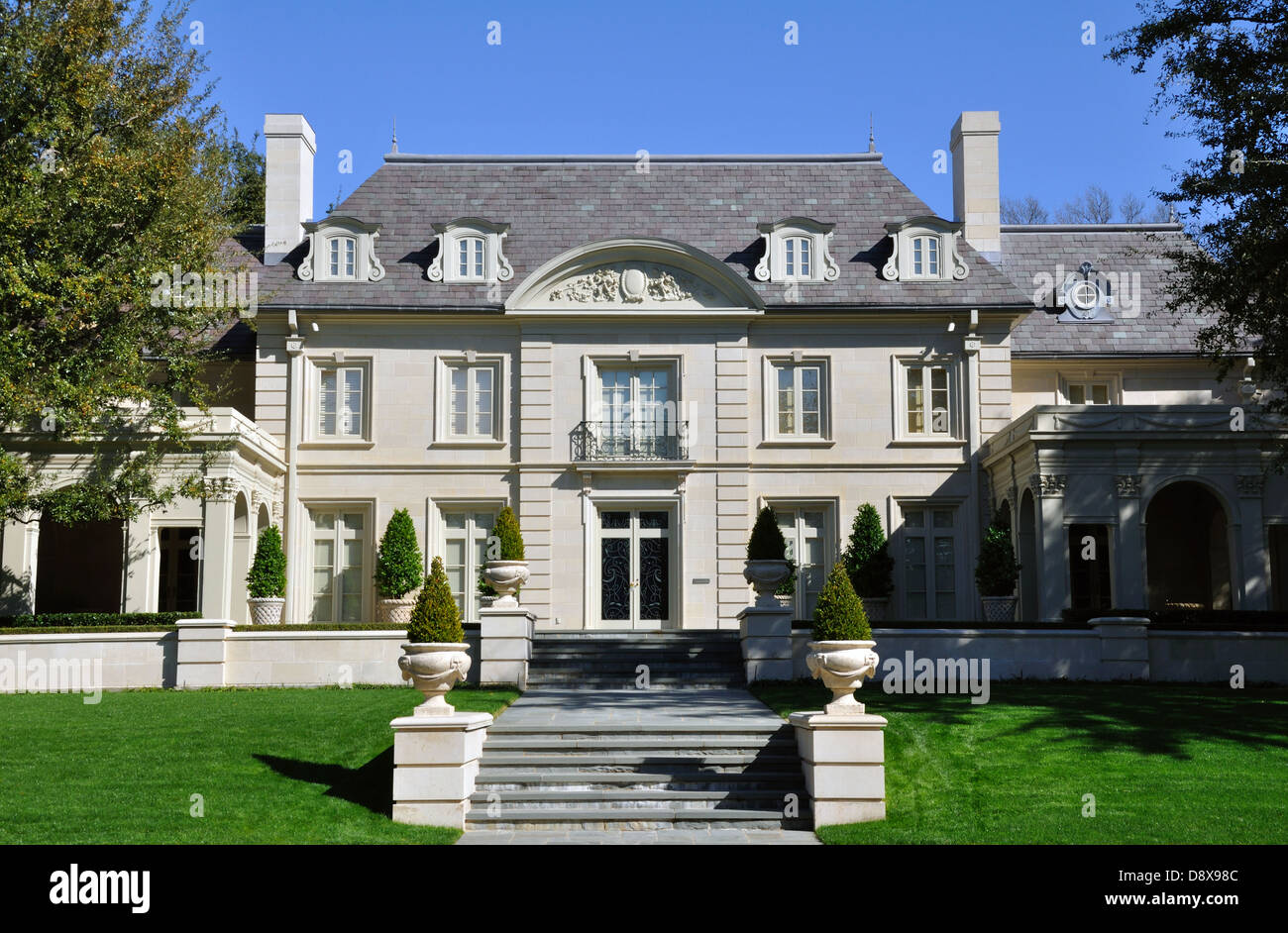Mansion in Highland Park, Texas, USA Stock Photo Alamy