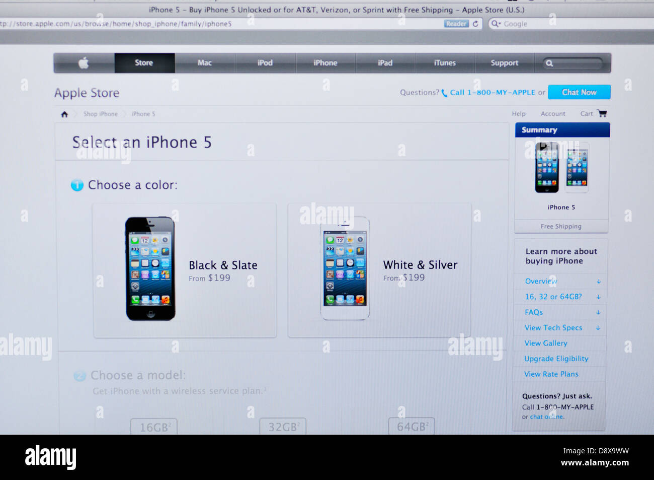 Apple store website - online shopping Stock Photo - Alamy
