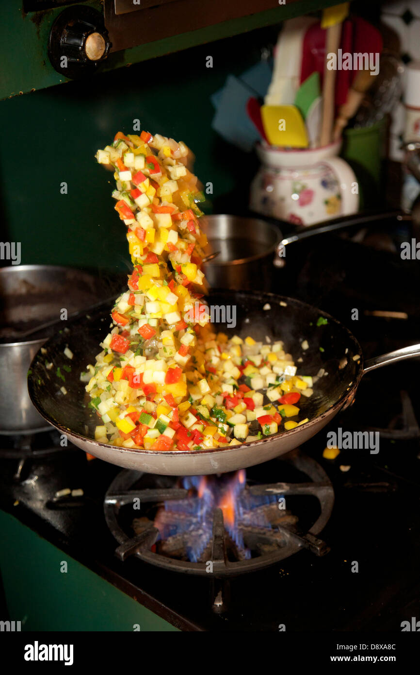 Cooking Mixed Vegetables Stock Photo Alamy