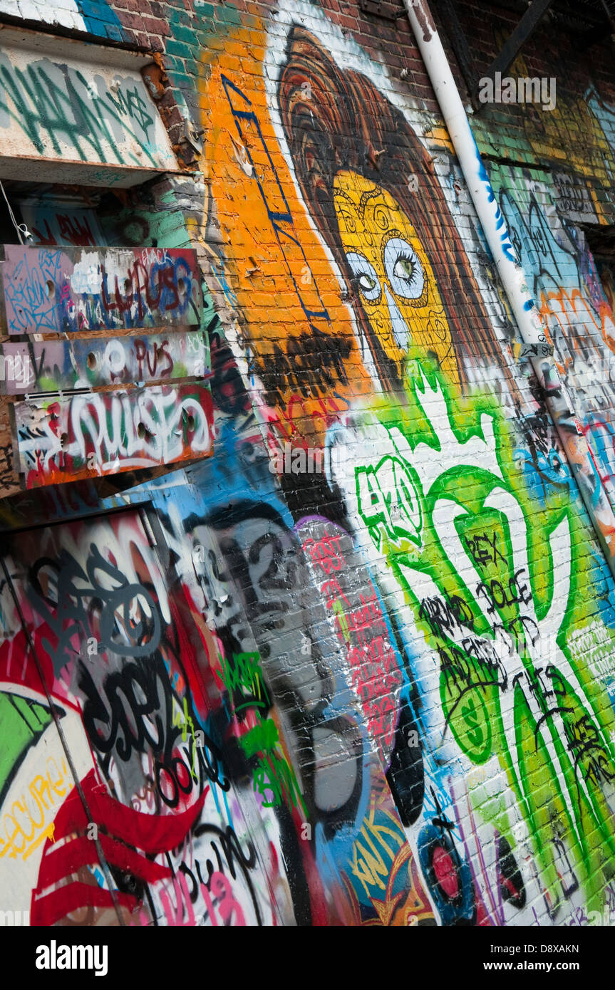 Graffiti Alley in Baltimore, Maryland USA Stock Photo - Alamy