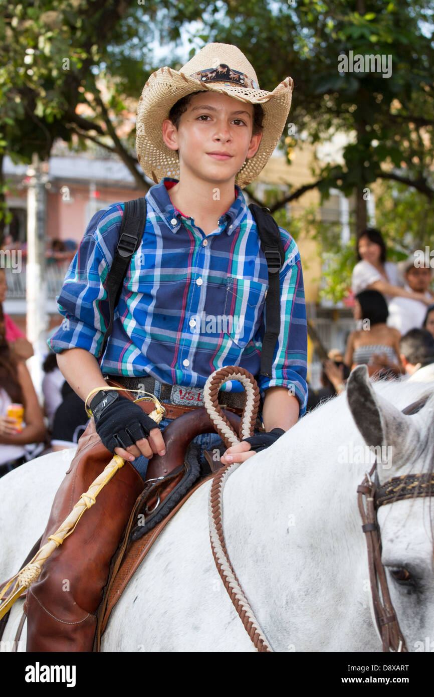 La Cabalgata, Horse Parade, Feria de Cali, Cali Fair, Cali, Colombia Stock Photo