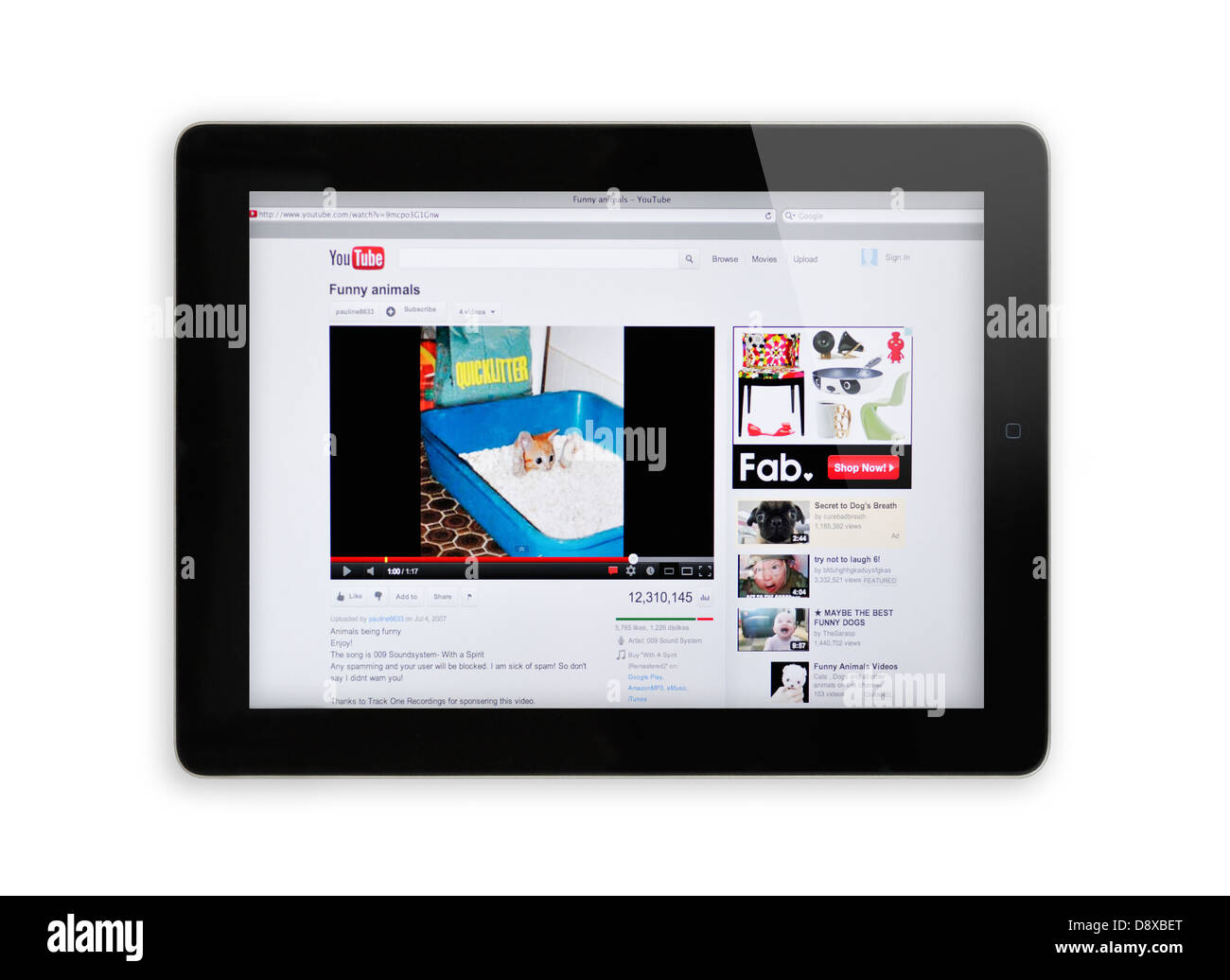 YouTube funny video website on iPad Stock Photo - Alamy YouTube funny video website on iPad Stock Photo - Alamy