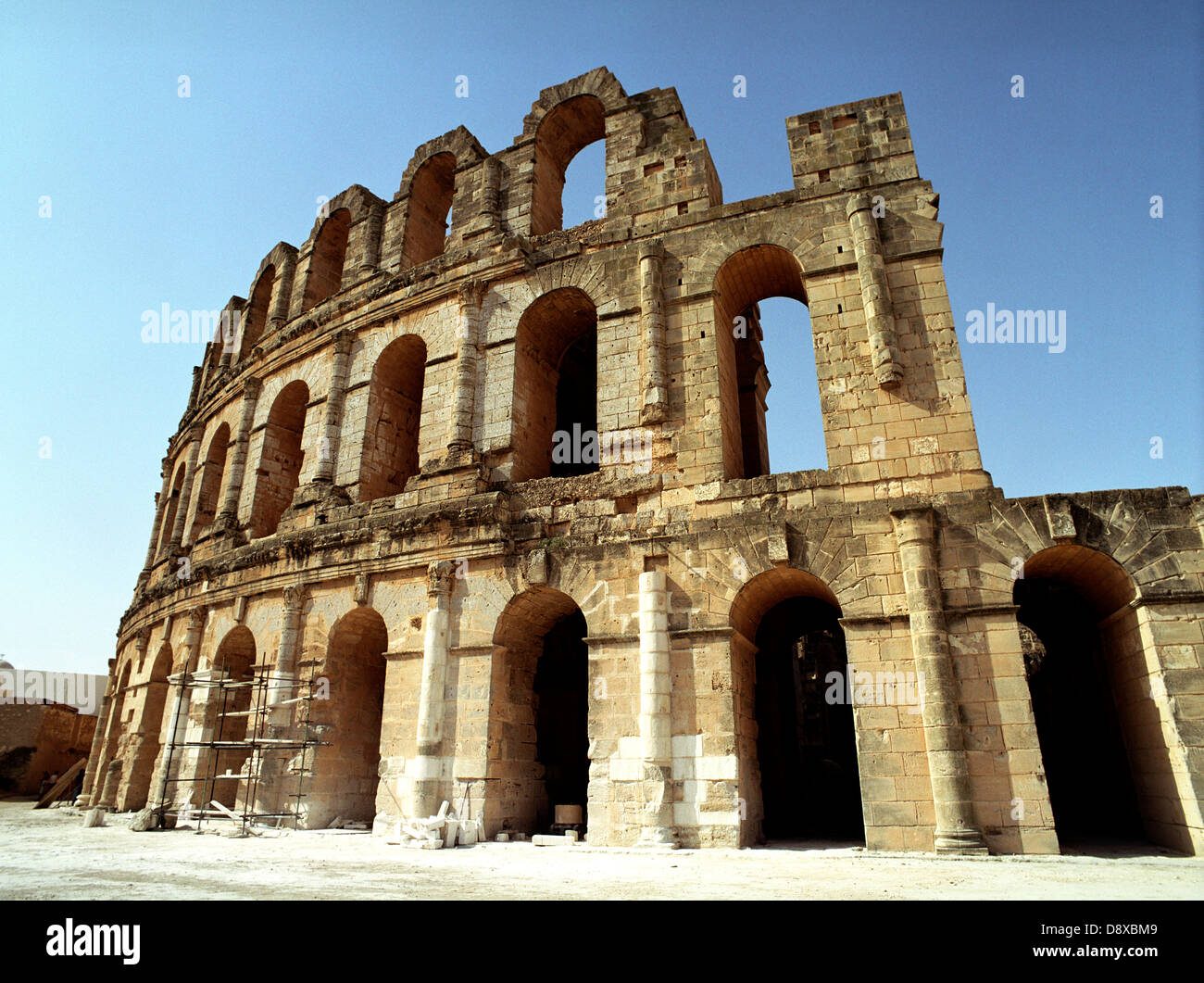Ruin in  El Djem, Tunisien. Stock Photo
