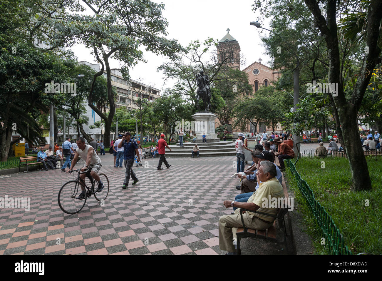 Parque de Bolivar, Medellin, Colombia Stock Photo